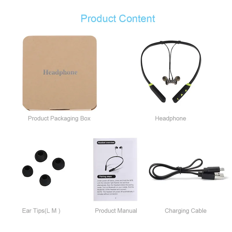 HYASIA спортивные наушники с защитой от пота Bluetooth магнитным шейным ремешком