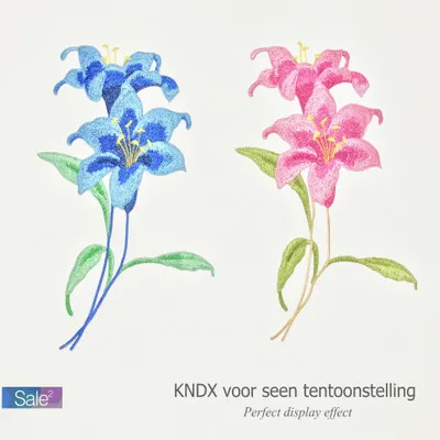 3D аппликация цветок лилии Цветочная вышивка нашивка железный стикер для DIY