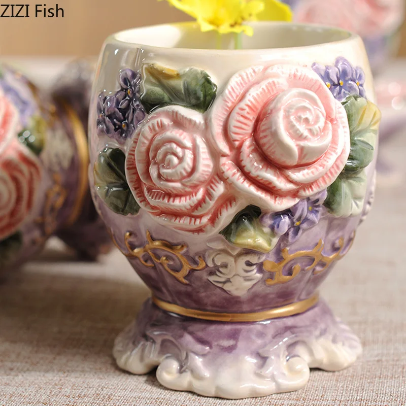 5 шт./компл. керамический винтажный набор аксессуаров для ванной комнаты