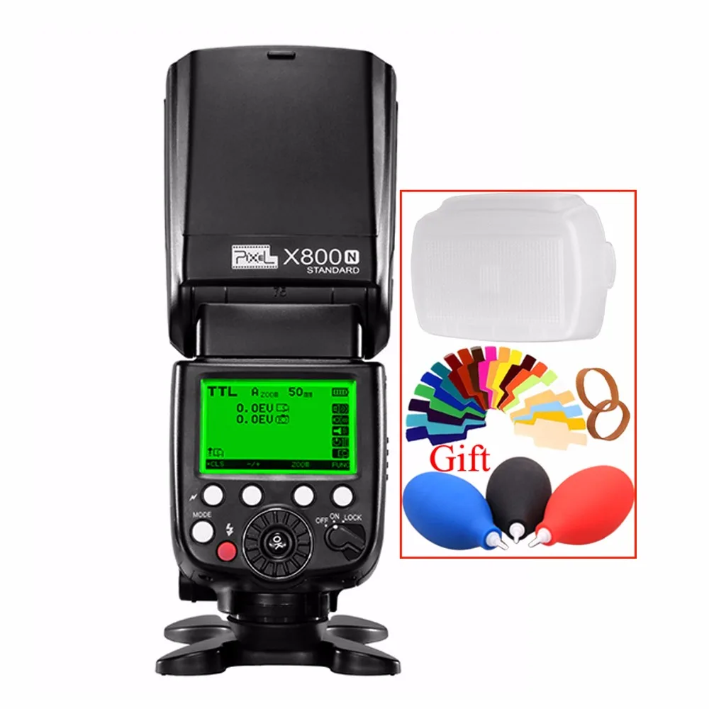 Pixel X800N Стандартный i ttl Беспроводной фотовспышка с режимом высокоскоростной
