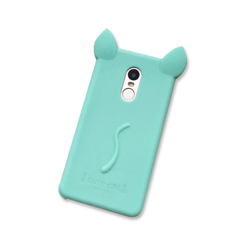 Xiaomi Redmi Note 4X Case Cover Cute 3D Cat Ear Cartoon Soft Silicone Gel For 4 Pro Prime Coque 5.5 inch |