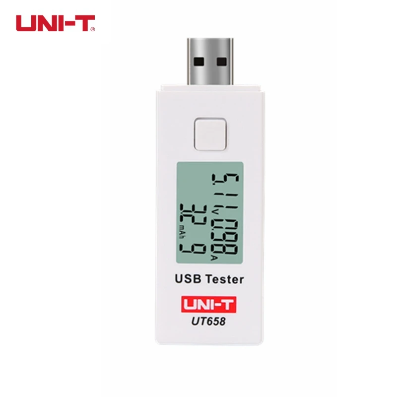 UNI-T UT658 USB Tester Voltmeter Ammeter Digital LCD Voltage Monitor Current Meter Capacity 9V 3A With Backlight | Инструменты