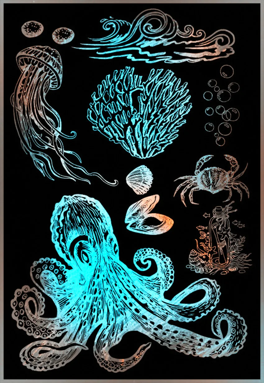 Горячая Распродажа подводный мир прозрачные штампы/силиконовые уплотнения