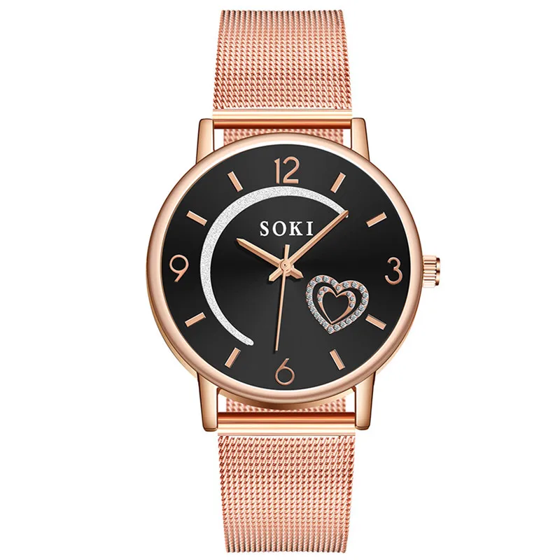 

Mulher Moda Mujer Girls Clock 2019 Fashion Women Watches Round Moon Love Diamond Cool Dial Women's Watch Relojes Para Mujer #D