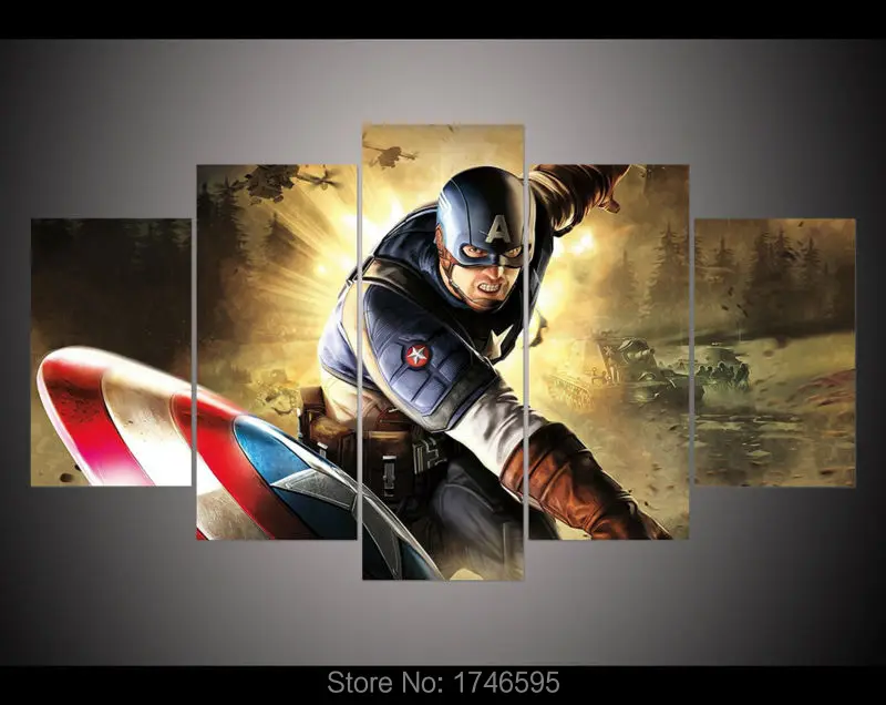 Постер с принтом в виде супергероев из фильма captain america домашний декор настенное
