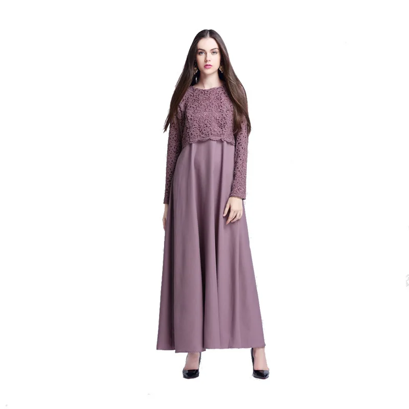 Мусульманское женское хиджаб с длинными рукавами платье макси abaya Jalabiya исламское женское поддельное платье из двух частей одежда халат кафтан марокканский CN-094