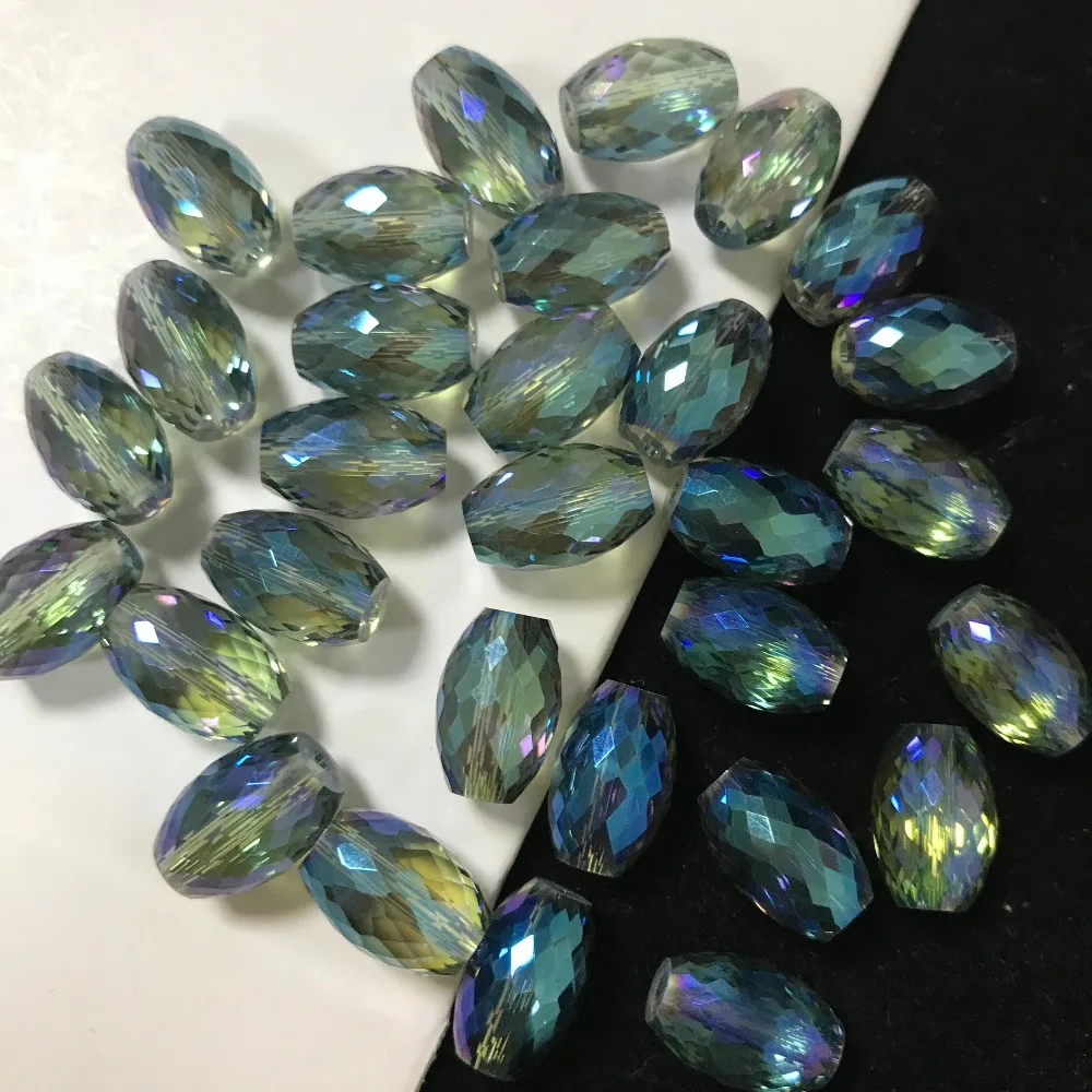 50pcs 8x12mm Drum Drop Bicone Austria Crystal beads Charm loose spacer Beads DIY Earrings necklace hadicraft bracelet jewelry | Дом и сад