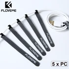 FLOVEME органайзер для кабеля Держатель кабеля для намотки провода 14 см для шнура для мыши наушники Aux USB кабель для управления проводом кабель протектор