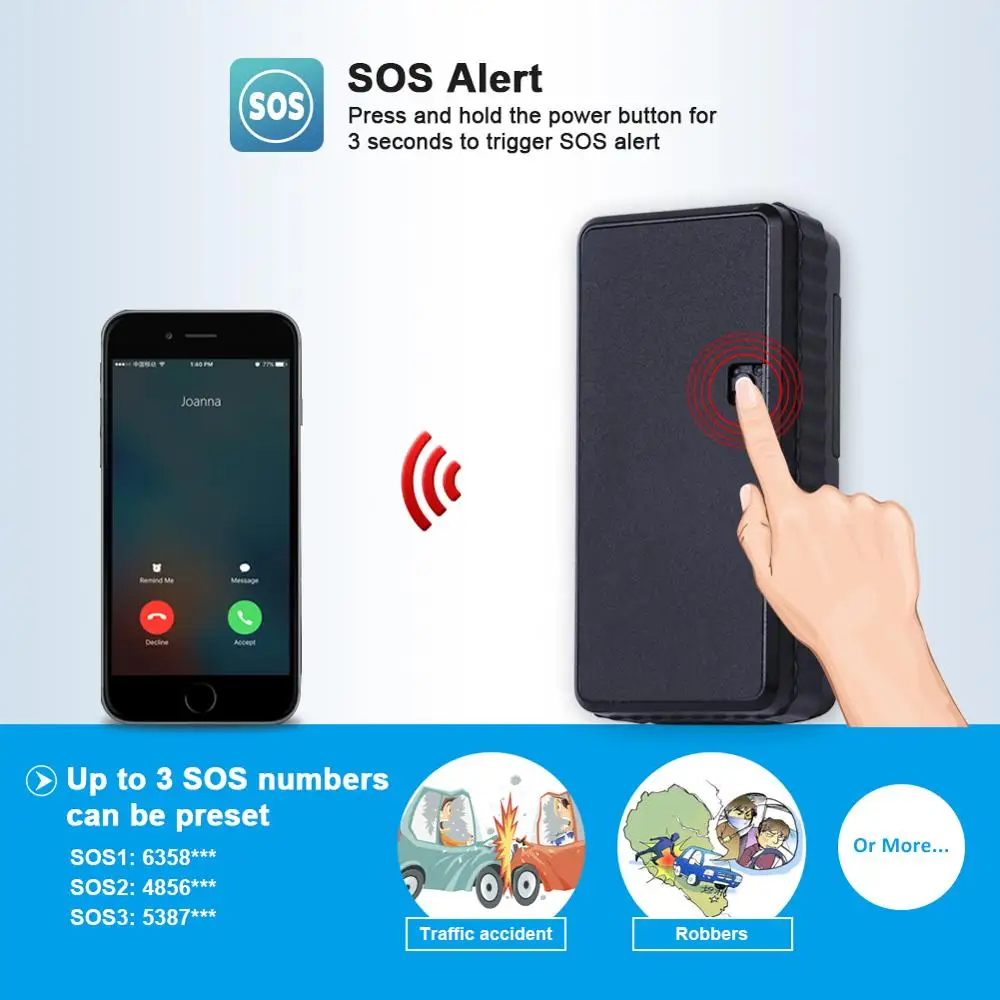 Портативный магнитный мини GPS трекер в реальном времени GSM локатор длительный