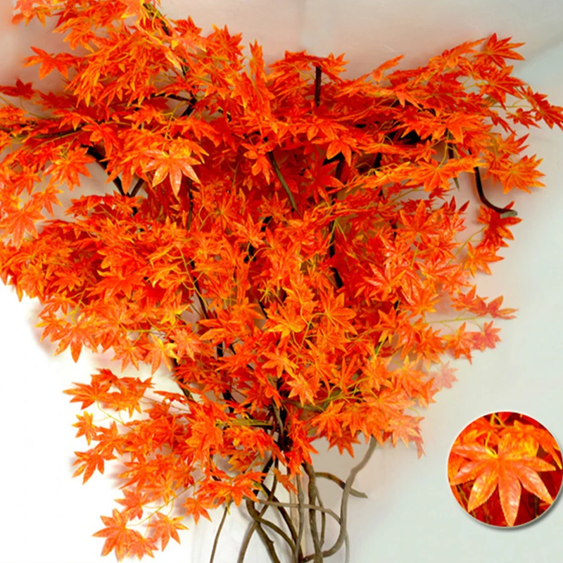 Искусственное дерево ветка с листьями моделирование gingko maple populus листья домашний