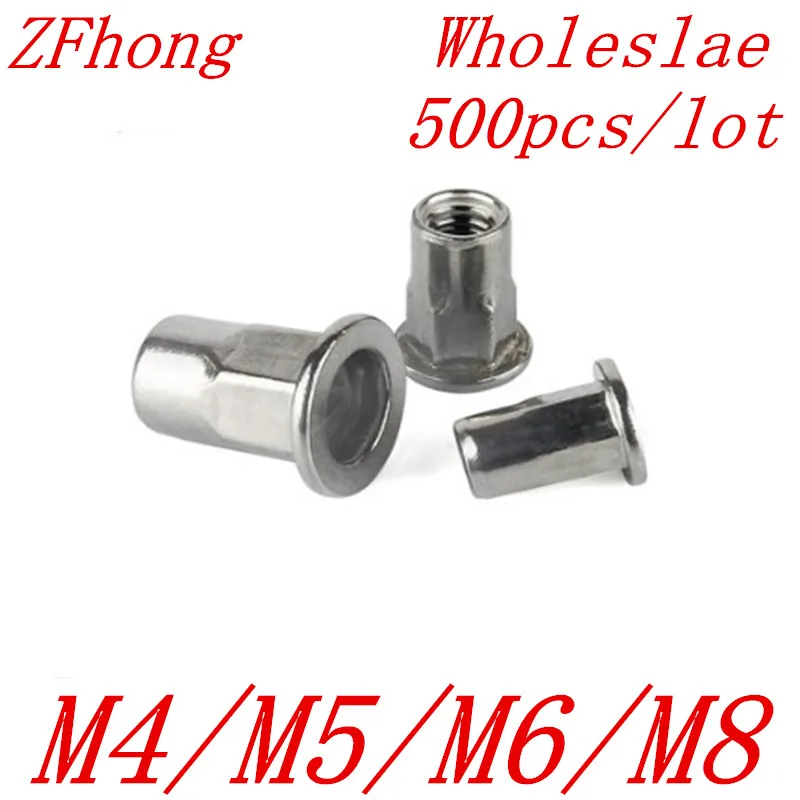 

500pcs hex head stainless steel rivet nut M4 M5 M6 M8 Metric hex Head Insert nut