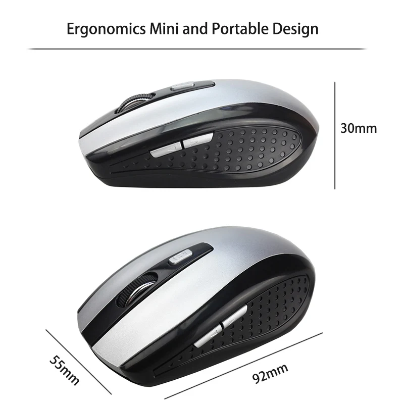 Беспроводная оптическая игровая мышь 2 4 ГГц 800 DPI 6 кнопок|maus for pc|optical gaming mousewireless