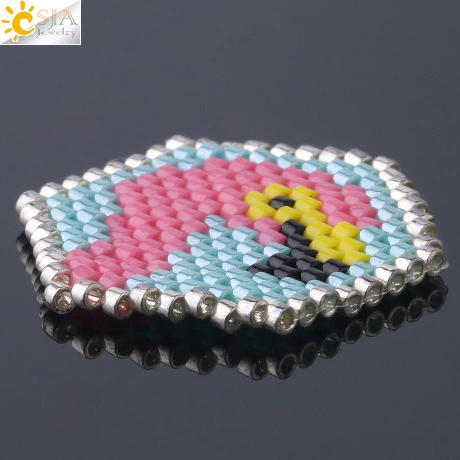 Csja Розовые ювелирные изделия с изображениями птиц ожерелье чокер Серьги Браслет