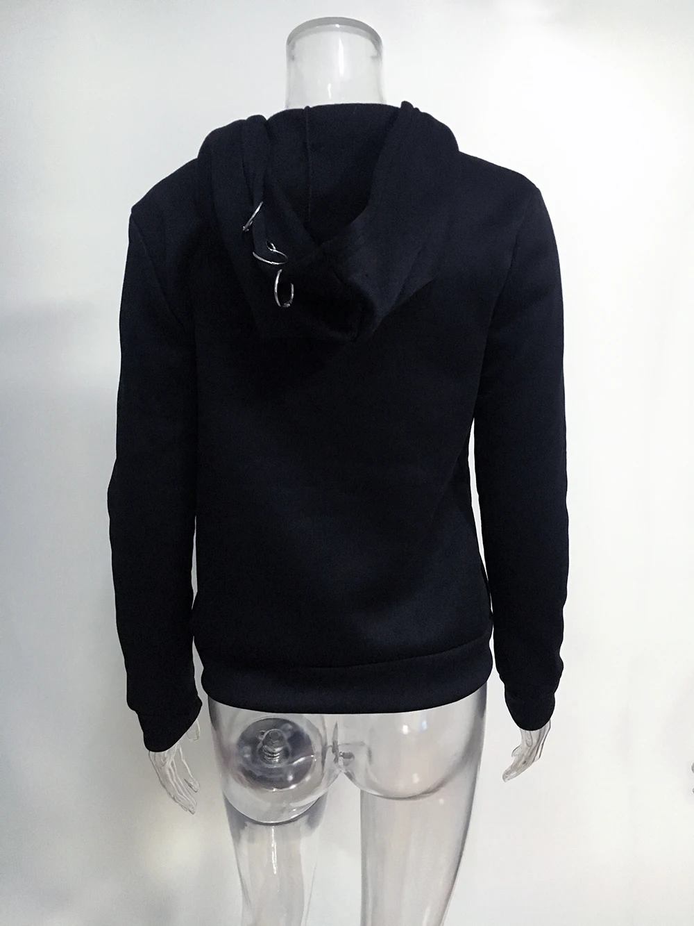 Толстовка с капюшоном пончиком на молнии женская повседневная одежда в стиле