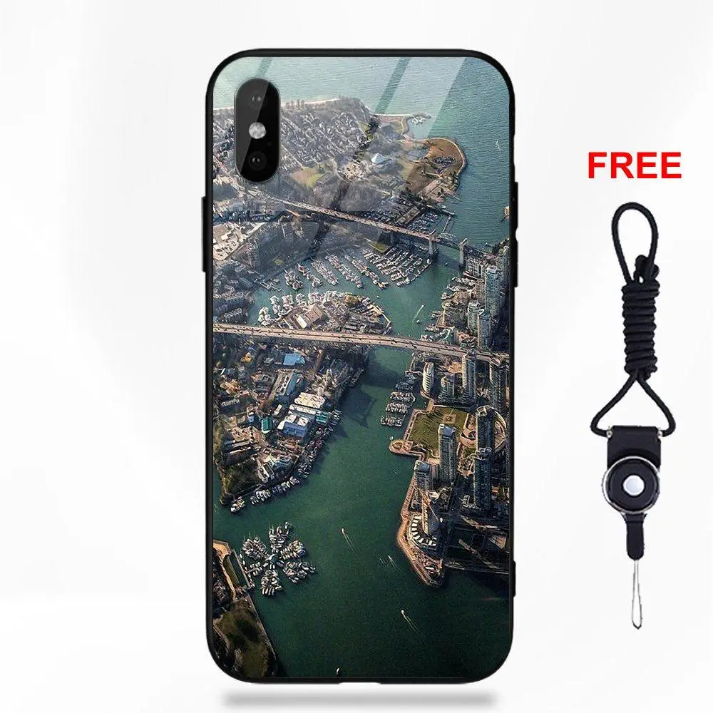 Vvcqod для Apple IPhone X XS Max XR 5 5C 5S SE 6 S 7 8 плюс мягкий ТПУ чехол + закаленное стекло Резина