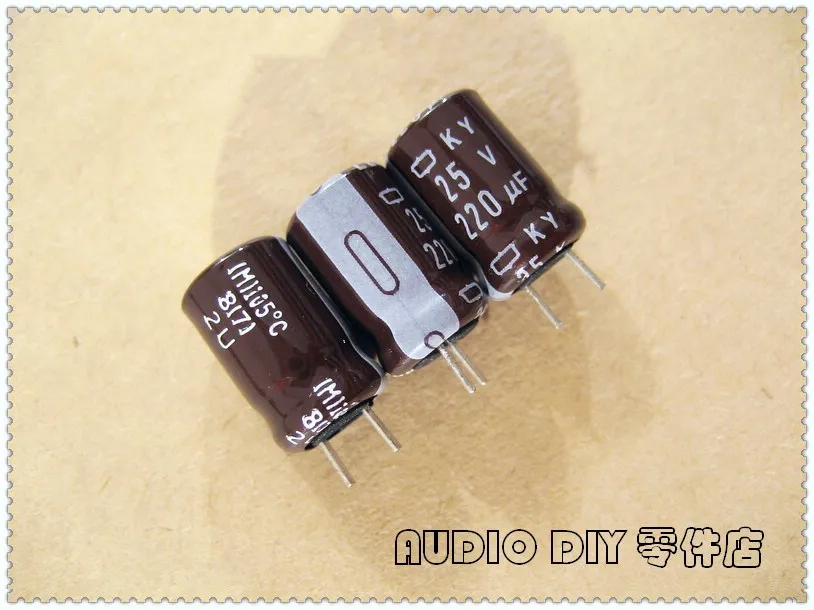 

50PCS NIPPON CHEMI-CON KY Series 220uF 25V 25V220UF Electrolytic Capacitor