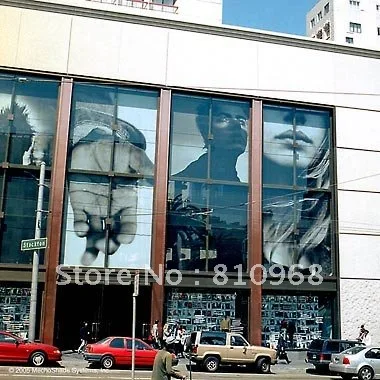 Одностороннее видение перфорированная рекламная наклейка оконная реклама