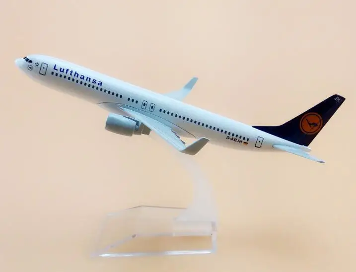 Модель самолета Боинг 400 Lufthansa Размер 1: 737 модель B737 металлическая для детей
