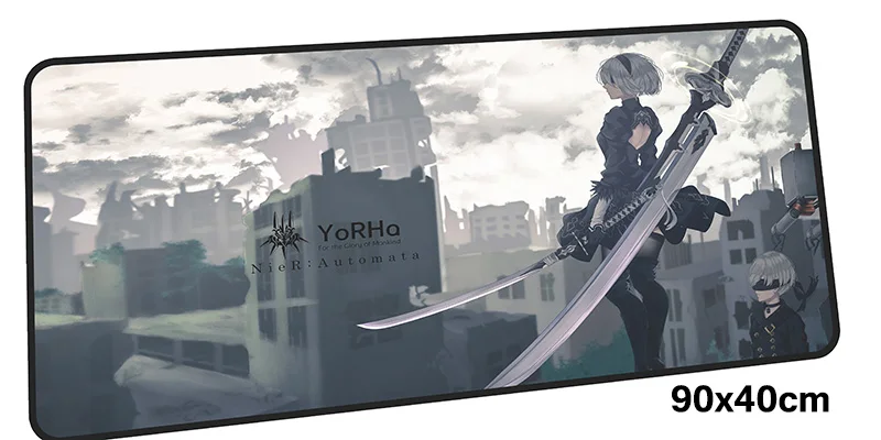 Nier automata коврик для мыши геймер 900x400X3 мм игровой коврик для мыши Большой HD блокнот с рисунком аксессуары для ПК эргономичный коврик для ноутбука - Цвет: Size 900x400X3MM