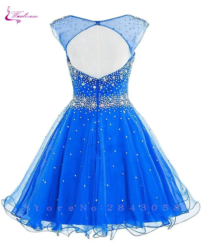 Женское платье без рукавов waulizane Очаровательное Платье До Колена из крепа