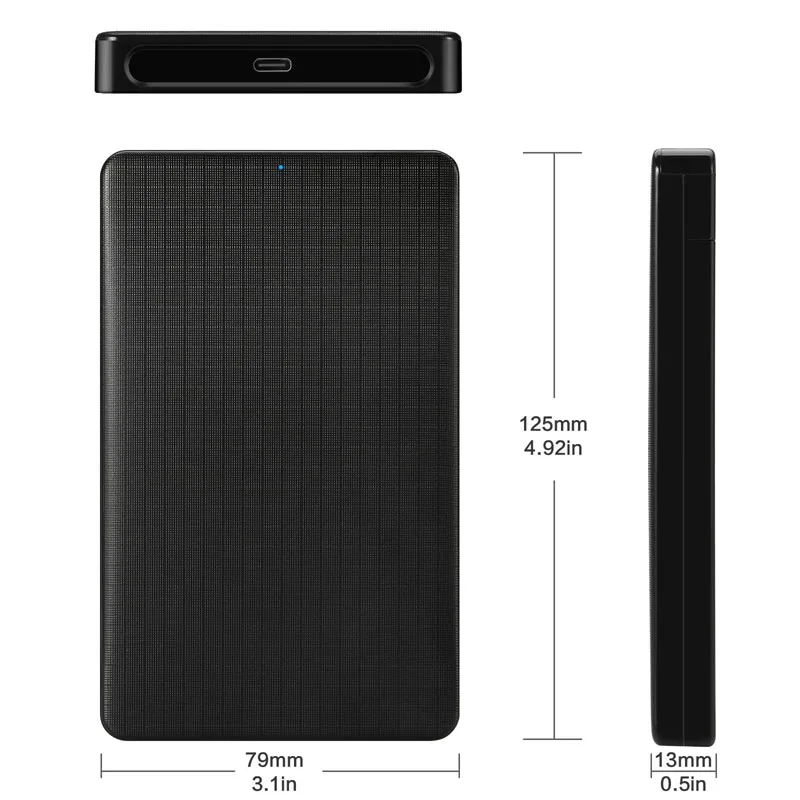 2 5 дюймовый USB3.1 USB 3.1 Type C SATA Hd бокс SSD HDD внешний жесткий диск корпус черный чехол