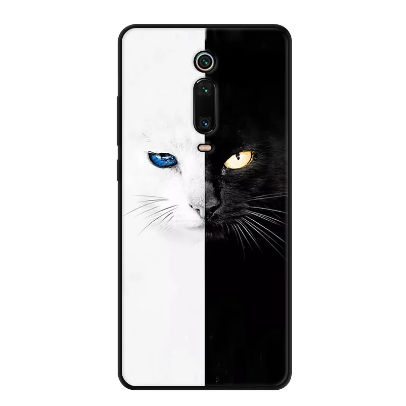 For Xiaomi Mi 9T Case Mi 9T Pro Cartoon Printed Soft Black Bumper Silicone TPU Cover For Xiaomi Mi 9T Pro mi9T 9 T Phone Cover