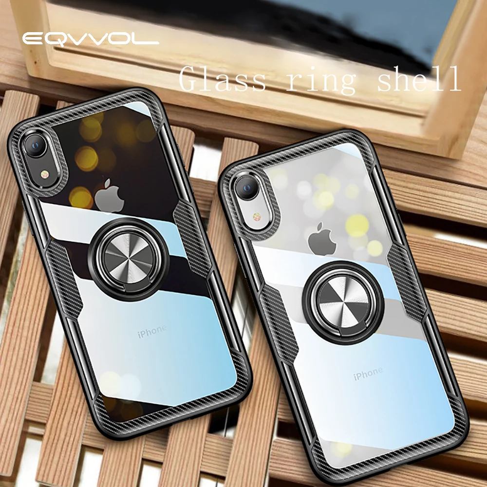 Автомобильный магнитный держатель Eqvvol чехол для iPhone XR XS MAX X 8 Plus 7 6 чехлы-кольца