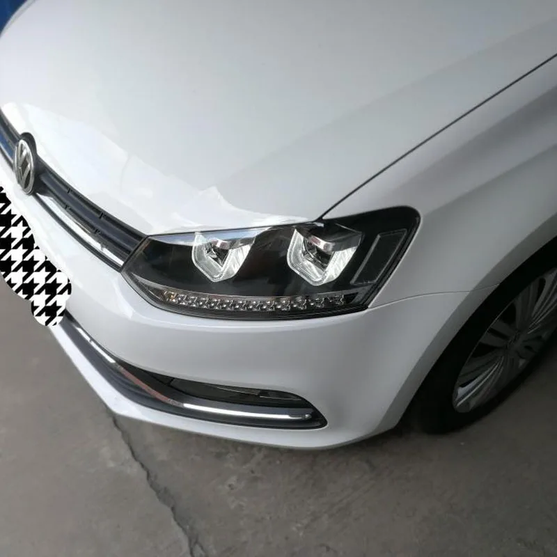 Автомобильные стильные фары для Volkswagen POLO GT1 2010- фары двухлучевые линзы UU стильная сборка DRL