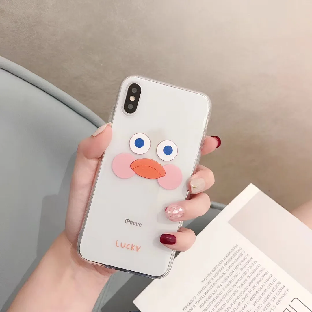 INS Корея супер огонь Винтаж Желтая Утка чехол для телефона iphone Xs MAX XR 6 6s 7 8 плюс