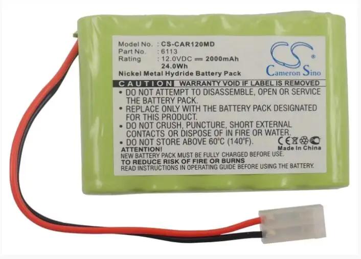 

Cameron Sino 2000mAh battery for CARDIETTE Cardioline ECG Recorder AR1200Cardioline ECG Recorder AR1200 view FC1400 6113