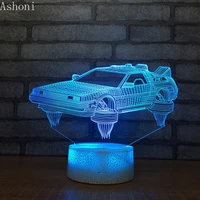 classic car shape 3d table lamp led night light 7 colors changing bedroom sleep lighting home decor gifts