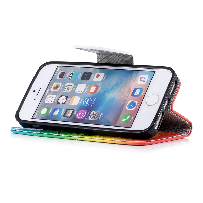 Роскошный Бумажник слот для карт чехол iphone 6 S 7 8 плюс X XS Stander держатель Чехлы флип 5