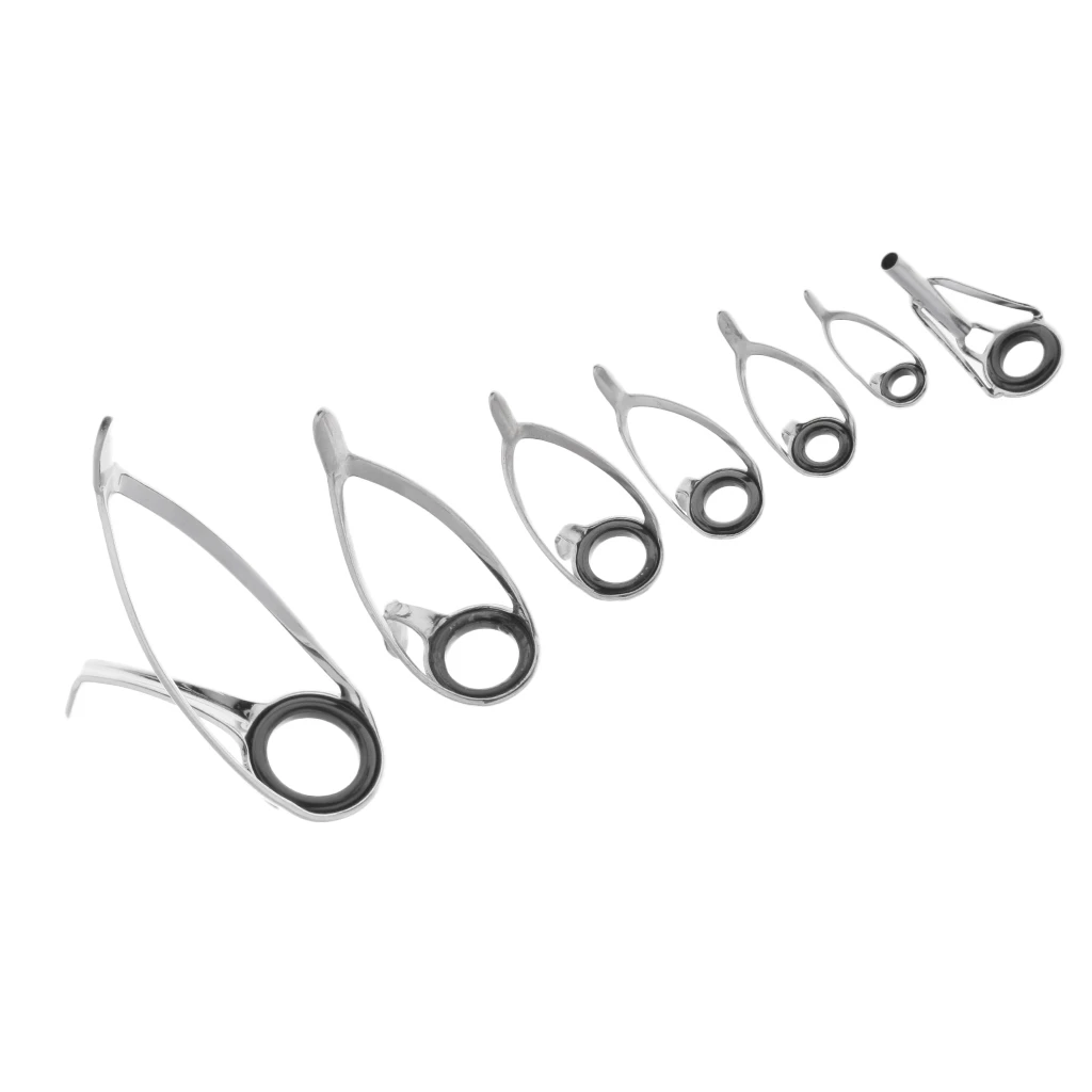 7 шт. Набор для ремонта удочек смешанные размеры направляющие кольцо наконечник