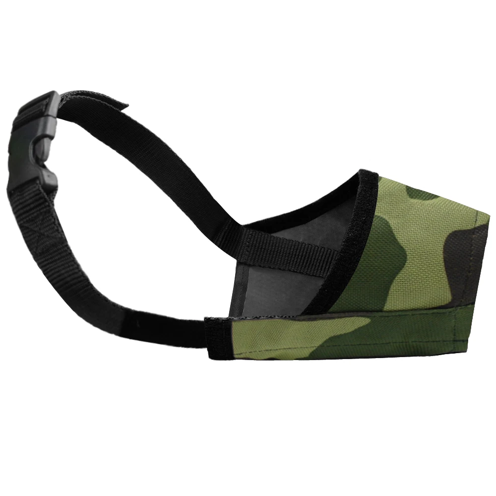 Camouflage Нейлоновая намордник для собак, мышь для укуса, дышащая сетка, не лает, мордочки для собак, маска для маленьких, средних и больших собак - Цвет: Camouflage