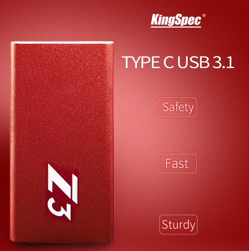 KingSpec внешний SSD жесткий диск hd externo 1t usb 3,1 портативный SSD 64 ГБ 128 ГБ 256B 512 ТБ Флешка USB флеш-накопитель Жесткий диск