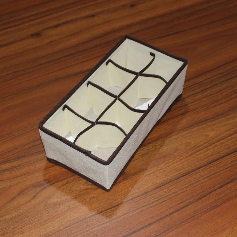 Органайзер для нижнего белья бежевый ящик хранения органайзер чулана коробки