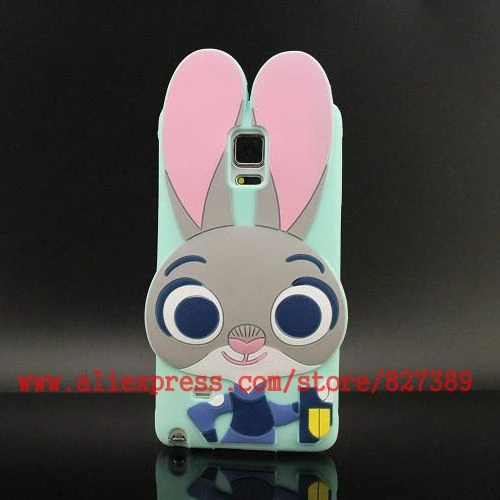 For Samsung Galaxy Note 4 N9100 Case Rabbit Silicone Design Cell Phone Bags Defender Cases Cover Note4 |