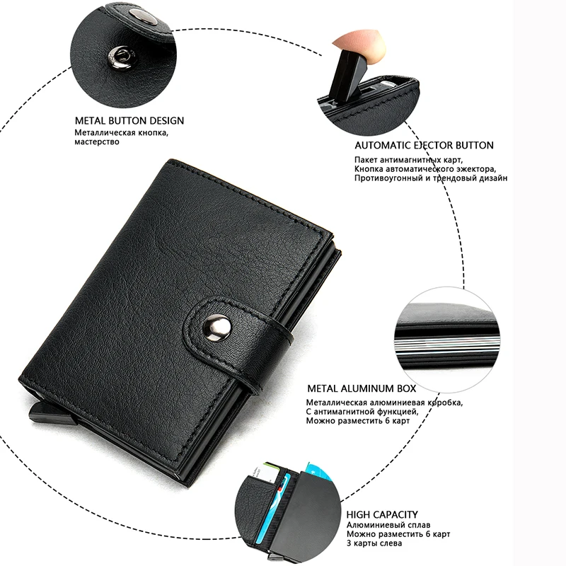 MVA кредитный держатель для карт Rfid мужской кошелек из алюминиевого сплава
