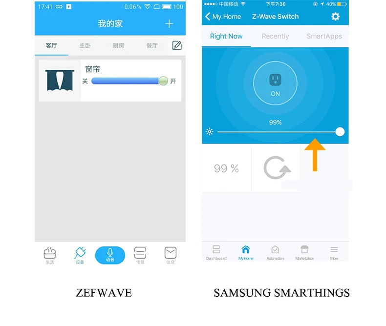 ЕС 868,42 МГц Z-WAVE плюс занавес мотор с 4*1 м стойки для умного дома