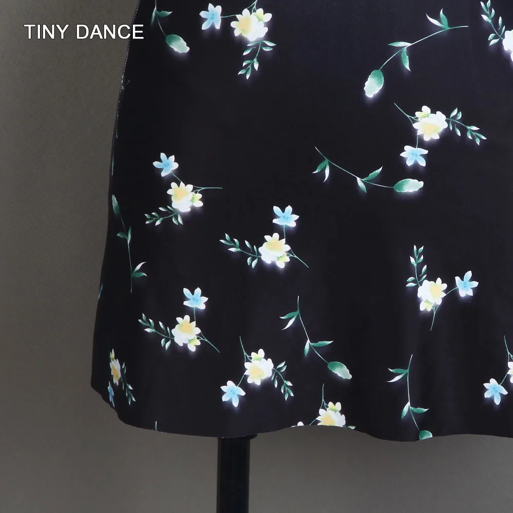 Юбка для балета из спандекса с цветочным принтом и топ трико взрослых девочек