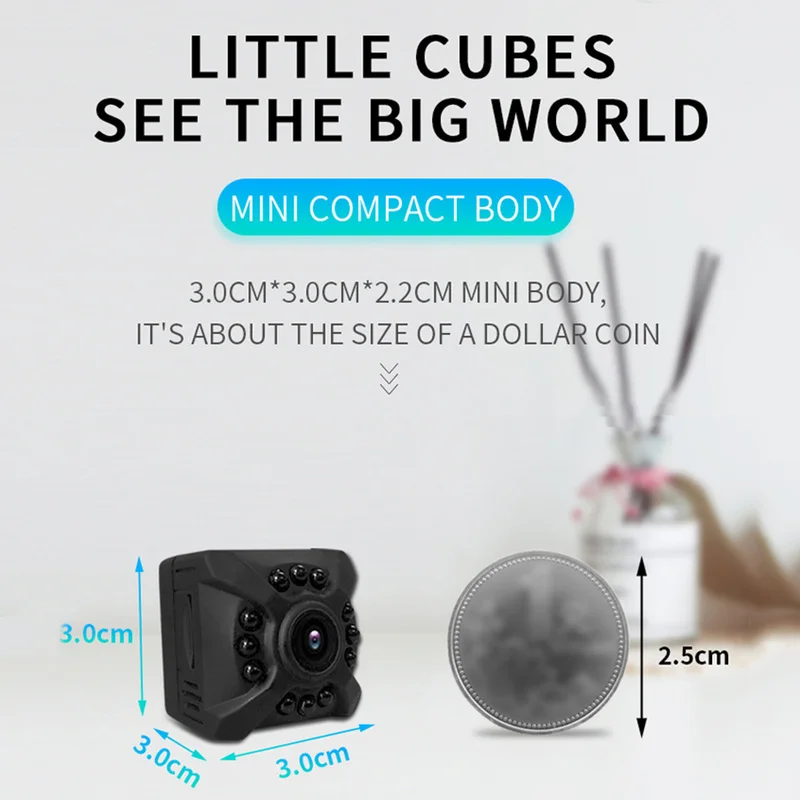 Портативная беспроводная камера ночного видения 1080P HD Магнитная Wi Fi IP мини P2P веб