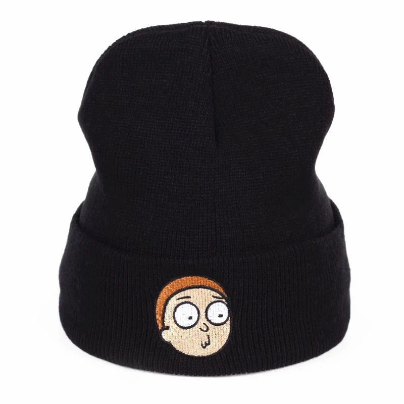 Rick and marty, зимние вязаные шапки, Rick Beanie, уличная, лыжная, вязаная шапка, Skullies, американское аниме, хлопок, Pickle Rick, Get Schwifty
