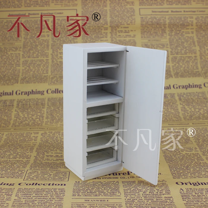 Кукольный домик 1/12 шкала миниатюрная мебель кухонный набор стол холодильник