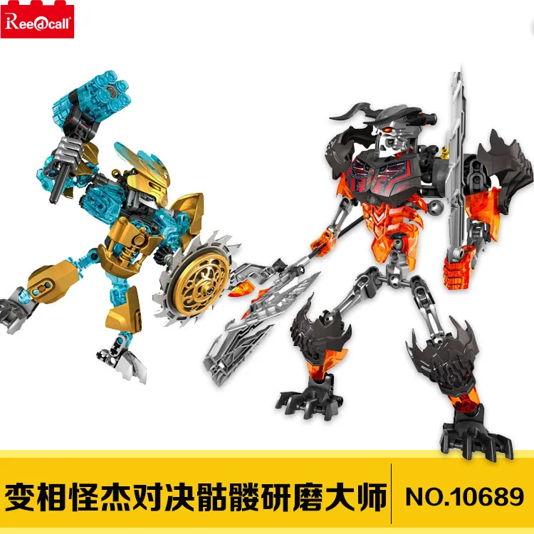 10689 Bionicle Star Mask Maker Vs Skull Grinder Строительный блок совместим 70795 кирпичные