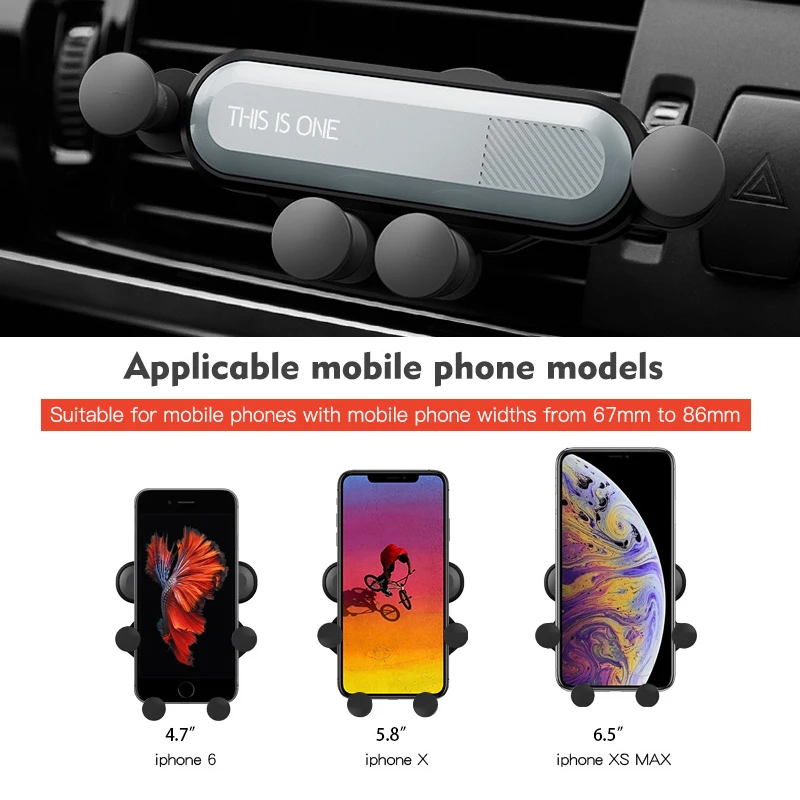 Гравитационный Автомобильный держатель для телефона на магните iPhone X Xs Max Samsung S9