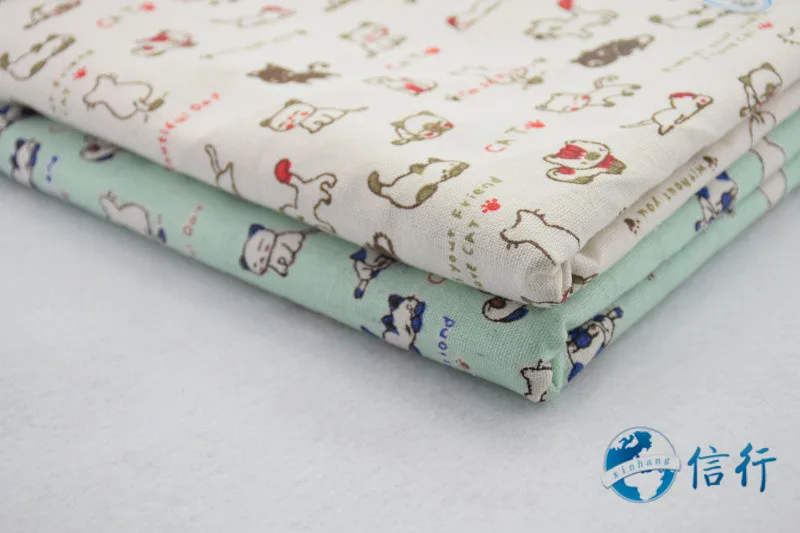 50*150 см хлопчатобумажная льняная ткань с принтом для лоскутного шитья квилтинга