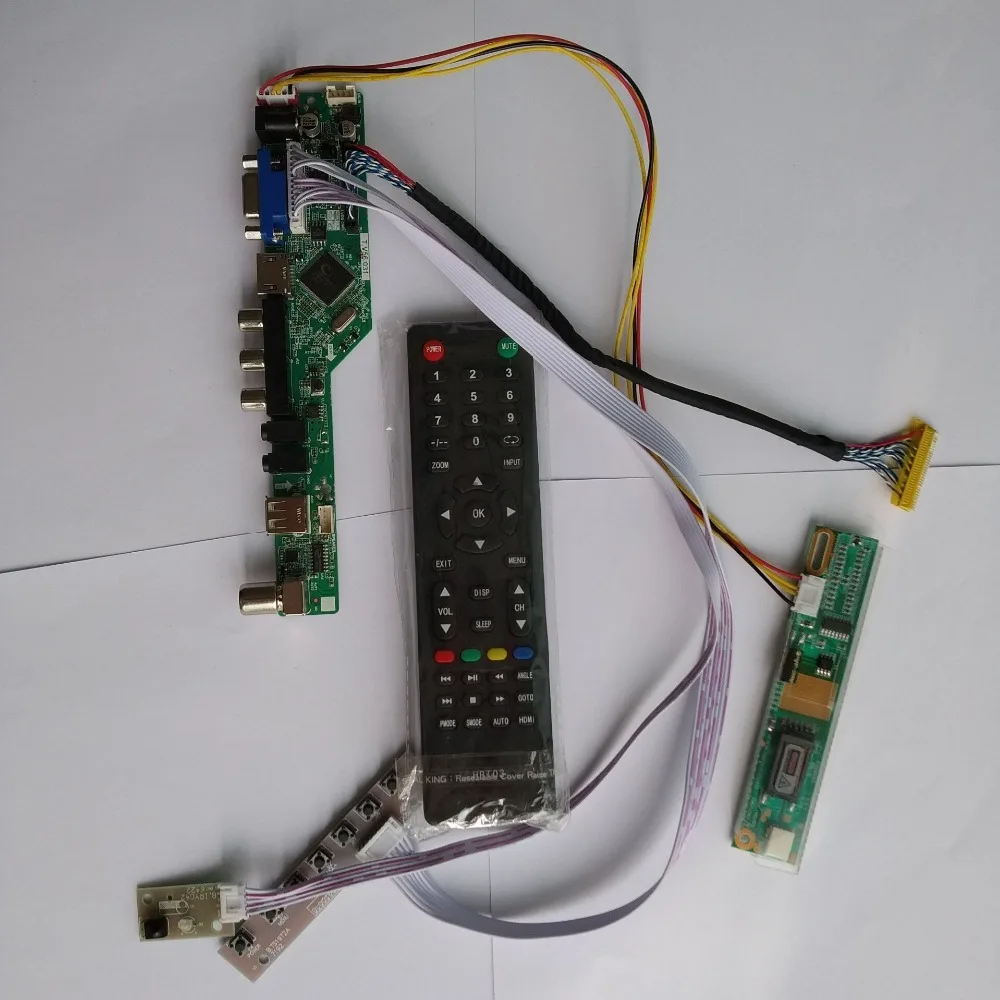 ТВ HDMI AV VGA USB ЖК-дисплей драйвер карты плате контроллера комплект для LG Display LP154WX4(Tl)(E4)/TLF1 1280X800 панель