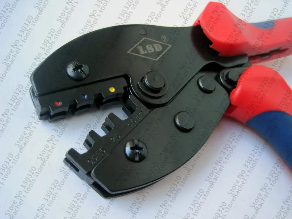 Трещотка терминал обжимной инструмент/плоскогубцы для изолированный и разъем 0 5