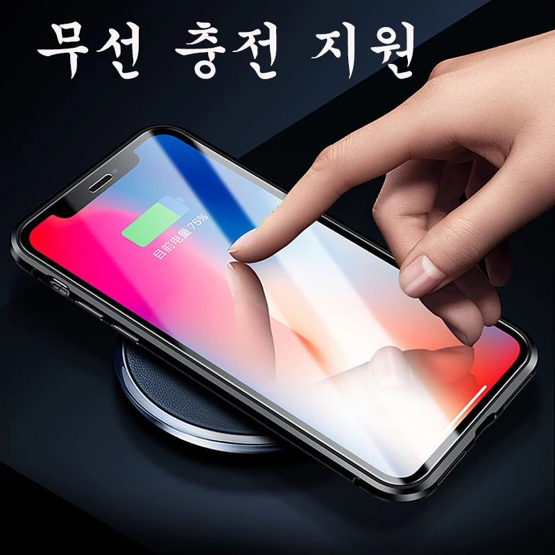 Gourde полное покрытие двухстороннее стекло для iPhone 8 7 plus XS Max чехол XR корпус