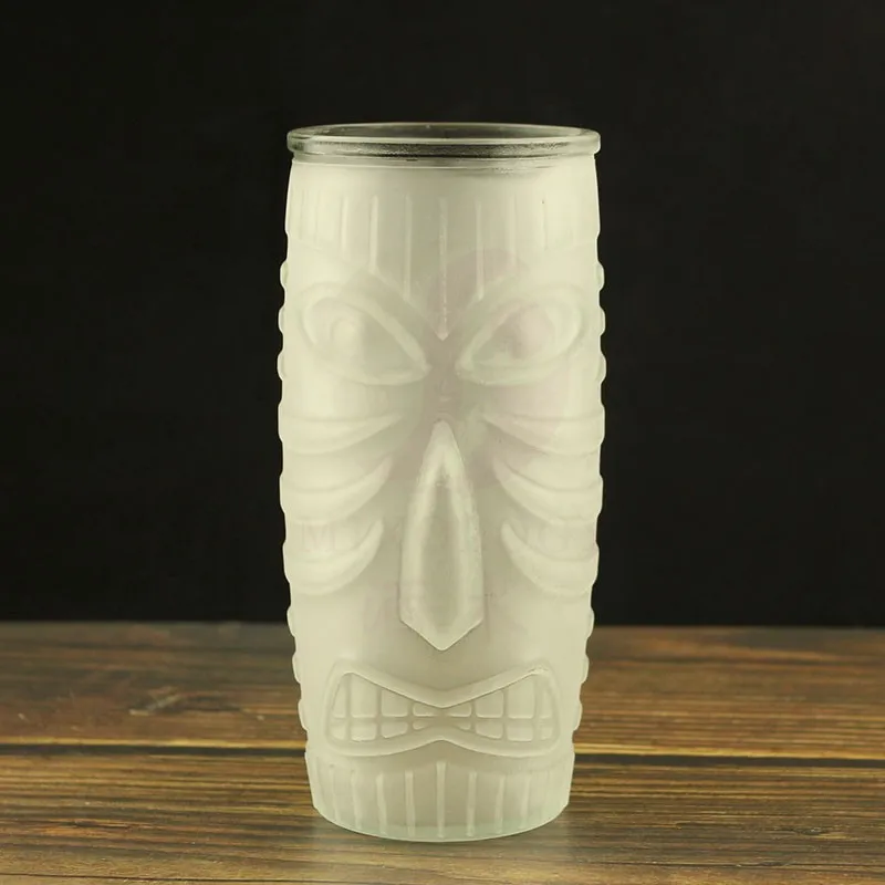 Более толстая стеклянная чашка Tiki персонализированная Коктейльная cup гримаса